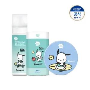 포차코 야외놀이 워셔블 선팩트15g+데일리 물놀이 2in1 선스틱22g+야외놀이 쿨링 선스프레이 95ml