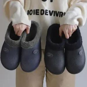 푹신한 겨울 털 슬리퍼 따뜻한 사무실 털 슬리퍼 남녀공용 데일리