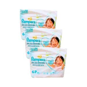 팸퍼스 2026 프리미엄 터치 오브 네이처 팬티형 기저귀 6단계 x102매