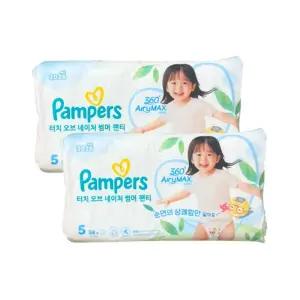 팸퍼스 2026 터치 오브 네이처 썸머팬티 5단계 1박스 x116매