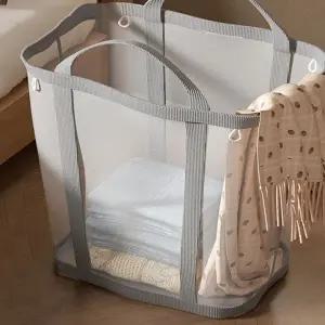대용량 빨래 바구니 손잡이 빨래통 세탁물 바구니 빨래함
