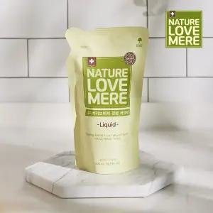 네이쳐러브메레 젖병세정제 액상 용기 500ml 1개 + 액상 리필 500ml 6팩 + [GIFT] 아기캡슐세제 10개입 1팩