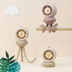 프롬비 베베쿨 문어발 자동회전 유모차 어린이 침대 캐릭터 선풍기 FG260