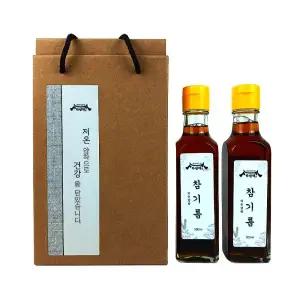 하남댁 저온압착 고소한 참기름 선물세트 300ml 2병