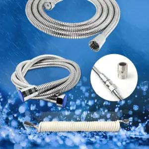 메탈 샤워호스 1.5M 2M 3M 스테인레스 샤워기 호스 줄 연결구 꼬임방지 물때방지
