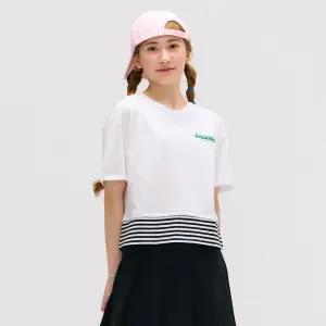 [오션스카이] [2color] 여아 레이어드 반팔 T-shirt