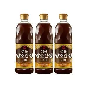 [내일도착] 샘표 양조간장 701 860ml x 3개 기획세트