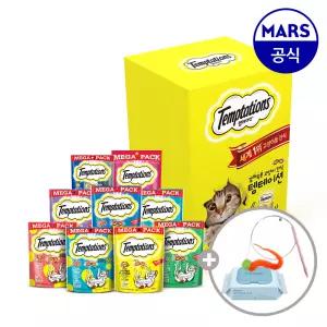 [11번가 단독] 템테이션 메가팩 5개 골라담기+고양이낚시대+베베숲물티슈