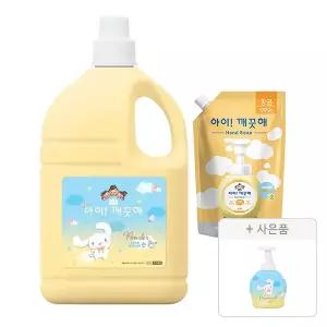 아이깨끗해 대용량 핸드워시 시나모롤 순 4.5L, 1개 + 핸드워시 순 600ml + 증정 (공용기, 490ml, 1개)