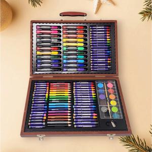 어린이 인기 선물 드림아트 110종 우드케이스 어린이 미술세트