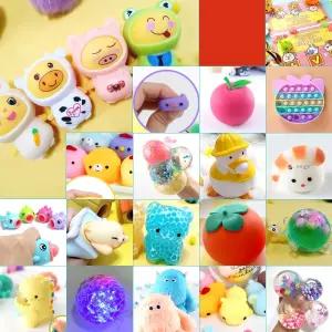 말랑이 모음전 스트레스볼 찐득이 스퀴시 모찌 주물럭