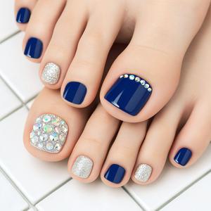 엘씨 붙이는 패디팁 5+1 인조발톱 네일팁 셀프네일 여름디자인