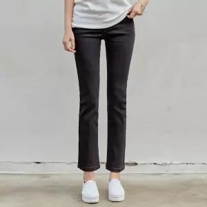 [피핀샵]키작/보통/키큰 밴딩 일자핏 블랙진 76088