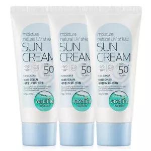 바세린 내추럴 UV 쉴드 선크림 60ml 3개