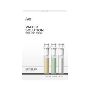아에르 워터 솔루션 콰트로 필터 샤워기, 리필, 비타민, 무자숲, 1개