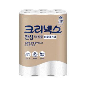 크리넥스 안심 키친타월 에코패키지, 120매, 12롤, 1개