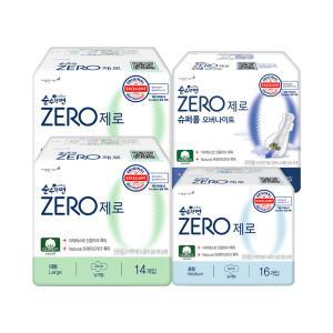 순수한면 제로 중형 22입, 1개 + 대형 20입, 2개 + 슈퍼롱 오버나이트 8입, 1개