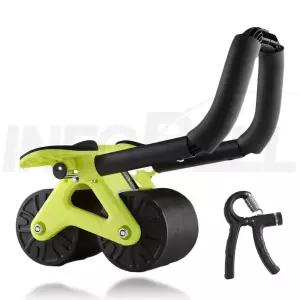 밸런스파워 피지컬 킹 헬스 홈트레이닝 실내 전신 뱃살 복근 롤아웃 휠 롤러 운동 기구 슬라이드 BPS-006A