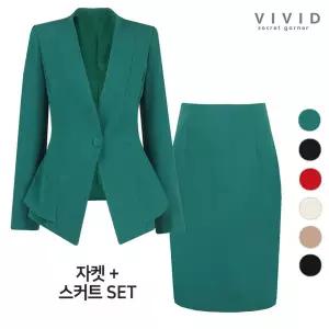 SET 여성 에브리 원버튼정장자켓+스커트 55∼88 세트