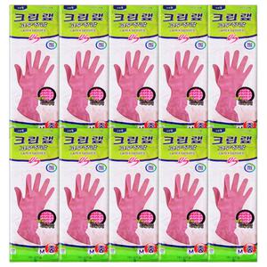 크린랩 고무장갑 중 10개