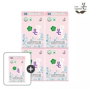유기농본 오씨본 유기농 생리대 팬티라이너 일반 34P,  4팩+라이너 1팩