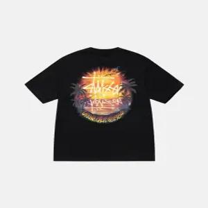 24SS 스투시 선셋 반팔 티셔츠 블랙 1905062