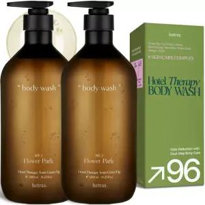 헤트라스 호텔테라피 퍼퓸 대용량 약산성 바디워시 클렌저 1013ml 2개입