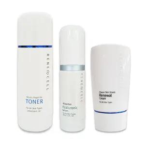 르네셀 펩타이드 토너 200ml + 히알루로닉 세럼 30ml + 스킨 쉴드 리뉴얼 크림 50ml 기초 3종
