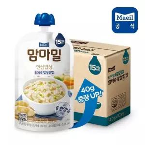 맘마밀 안심밥상 닭백숙 찹쌀진밥 140g 10팩
