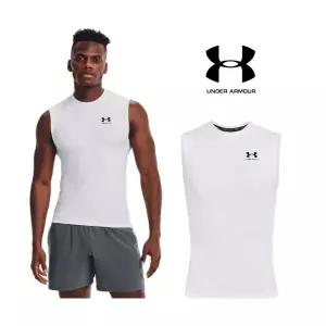 [언더아머](하남점)1361522-100 남성 UA HeatGear 컴프레션 나시 슬리브리스