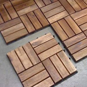 아카시아 원목 데크타일 9P 세트 조립식 현관 베란다 테라스 마루 바닥