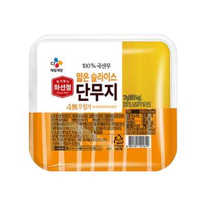 하선정 얇은슬라이스 단무지 간편반찬 120g x 7개