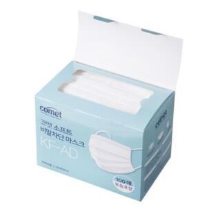 코멧 소프트 비말차단 마스크 KF-AD 실속형 대형 100매 x 3세트 (총 300매)