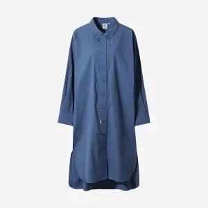 [DOD][디오디 공식] 린넨 코튼 롱 셔켓 여자(BLUE STANDARD)