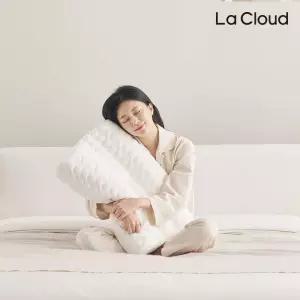 프리미엄 천연라텍스 통몰드 지압형 마사지 케어 경추 베개 필로우