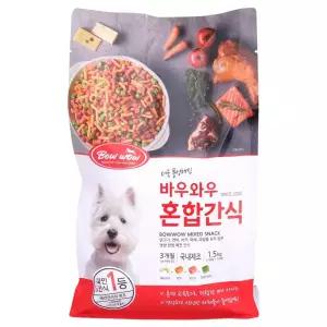 바우와우 애견용 혼합간식 1.5kg(100gx15)