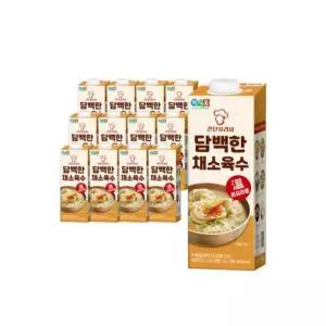 정식품 간단요리사 담백한 채소육수 950ml 12개