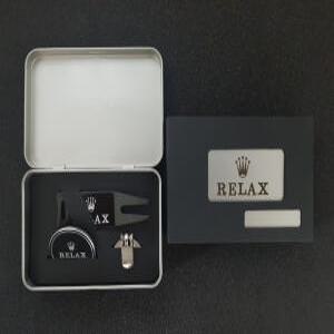 골프 선물세트 원하는로고 레이져 각인 제작 볼마커 자석클립 티케이스 세트