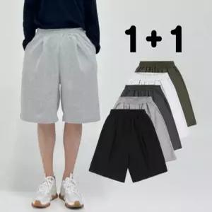 [ 2pack ] 도메스틱브랜드 6부 버뮤다 팬츠 남자 츄리닝 바지 스웨트 반바지 남자 여름 반바지 밴딩추리닝