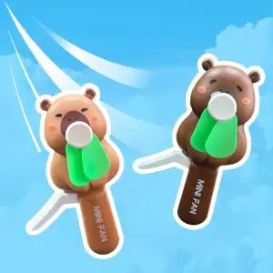 오동통 카피바라 손선풍기 자가발전 수동 핸디 휴대용 단체선물 안전날개