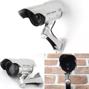 원통 돌출형 태양광 충전식 가짜CCTV 모형카메라 공갈CCTV 방범카메라