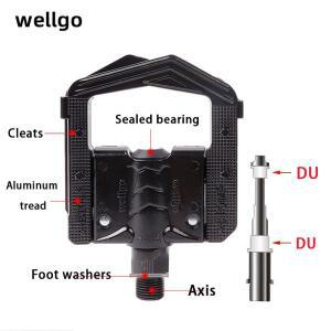 WELLGO F178 F265 페달 산악 자전거 접이식 알루미늄 합금/PP 밀폐형 베어링 나사 스레드 부품