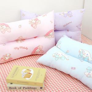 산리오 경추베개 시나모롤 쿠로미 마이멜로디 낮은 편한 꿀잠 베개 리본