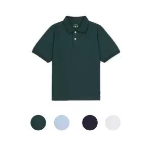 [롯데백화점]탑텐키즈 MKF2TT3001 공용) 쿨에어 코튼 피케 카라 반팔티