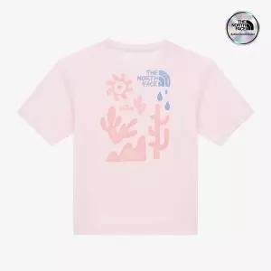 [노스페이스] [노스페이스키즈 공식] NT7UR05V 키즈 네이쳐글로우 반팔 라운드 티_LIGHT PINK