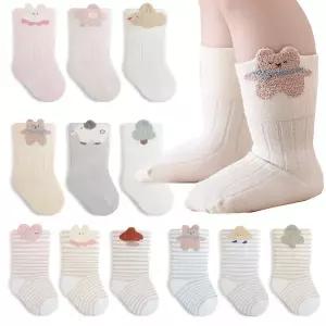 [보리보리/엠에스키즈]보슬보슬 아기양말 3족세트(신생아부터-5세)