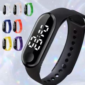 스포츠 전자시계 LED 손목 IP67 방수 터치 스트랩 18종 운동 다기능 조정 사이즈 16 ~22cm