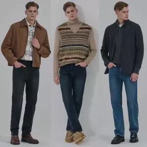 [뱅뱅] 남성 25F/W 라이크라 기모 데님팬츠 3종[35559985]