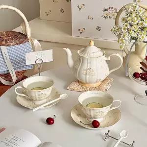 영국 티팟세트 내열 홍차 찻주전자 도자기 찻잔 세라믹