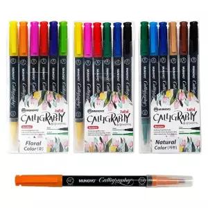 캘리그라피 펜 6색 손글씨 트윈 지그펜/필사펜/학원/연습/켈리그라피/취미생활/용지/캘리/캘리붓/취미용